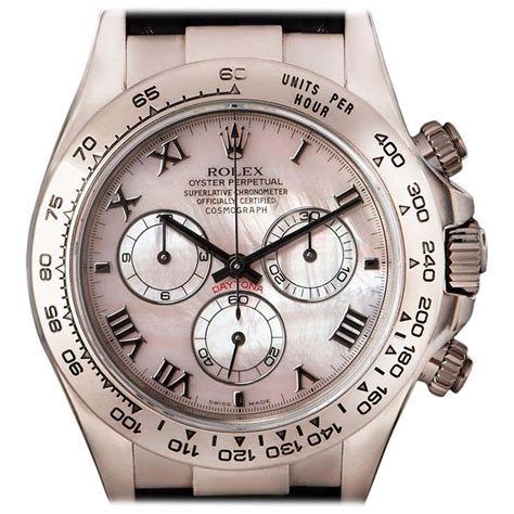 rolex daytona weißgold perlmutt|Rolex Cosmograph Daytona Uhr: 18 Karat Weißgold – .